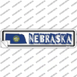 Nebraska Outline Novelty Narrow Sticker Decal Small