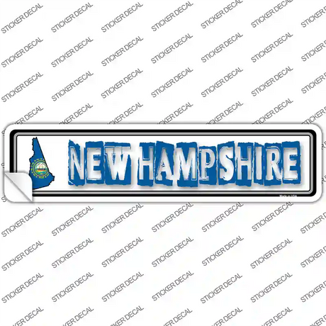 New Hampshire Outline Novelty Narrow Sticker Decal Small