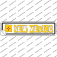 New Mexico Outline Novelty Narrow Sticker Decal Small