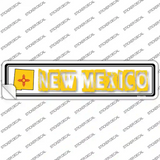 New Mexico Outline Novelty Narrow Sticker Decal Small