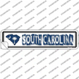 South Carolina Outline Novelty Narrow Sticker Decal Small