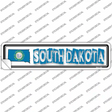 South Dakota Outline Novelty Narrow Sticker Decal Small