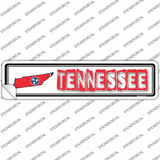 Tennessee Outline Novelty Narrow Sticker Decal Small