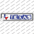 Texas Outline Novelty Narrow Sticker Decal Small