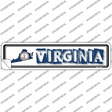 Virginia Outline Novelty Narrow Sticker Decal Small