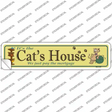 Cats House Novelty Narrow Sticker Decal Small