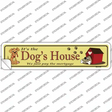 Dogs House Novelty Narrow Sticker Decal Small