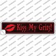 Kiss My Grits Novelty Narrow Sticker Decal