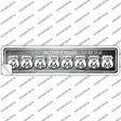 Route 66 Chicago To LA Novelty Narrow Sticker Decal