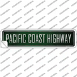 Pacific Coast Highway Novelty Narrow Sticker Decal Small