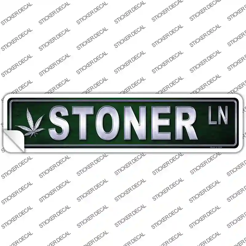 Stoner Novelty Narrow Sticker Decal Small