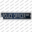 Police Officer Novelty Narrow Sticker Decal Small