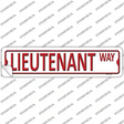 Lieutenant Way Novelty Narrow Sticker Decal Small