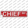 Chief Way Novelty Narrow Sticker Decal Small