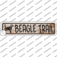 Beagle Trail Novelty Narrow Sticker Decal Small