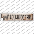 Cockapoo Trail Novelty Narrow Sticker Decal Small