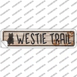 Westie Novelty Narrow Sticker Decal Small