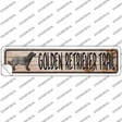 Golden Retriever Novelty Narrow Sticker Decal Small