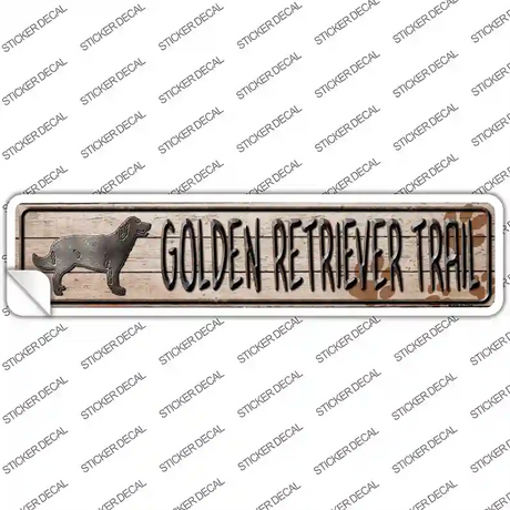 Golden Retriever Novelty Narrow Sticker Decal Small