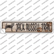 Jack Russell Trail Novelty Narrow Sticker Decal Small