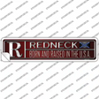 Redneck Born Novelty Narrow Sticker Decal Small