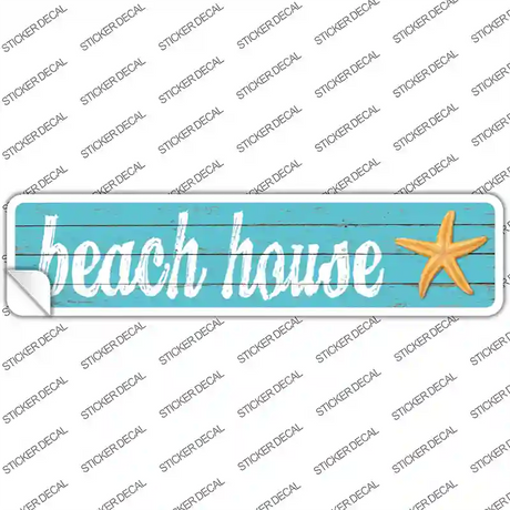 Beach House Novelty Narrow Sticker Decal Small