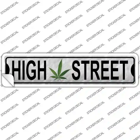 High Street Novelty Narrow Sticker Decal Small