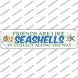 Seashells Novelty Narrow Sticker Decal Small