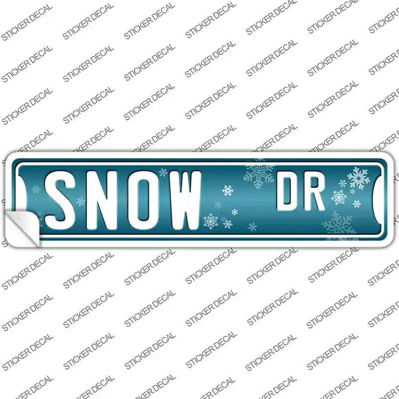 Snow Dr Novelty Narrow Sticker Decal | Smart Blonde