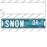 Snow Dr Novelty Narrow Sticker Decal Small