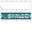 Shalom Menorah Novelty Narrow Sticker Decal Small