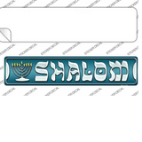 Shalom Menorah Novelty Narrow Sticker Decal Small