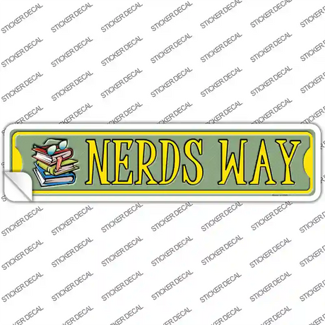 Nerds Way Novelty Narrow Sticker Decal