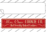 Mrs Claus Cookie Co Novelty Narrow Sticker Decal Small