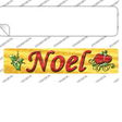 Noel Novelty Narrow Sticker Decal Small