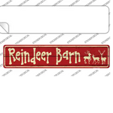 Reindeer Barn Novelty Narrow Sticker Decal Small