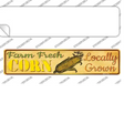 Farm Fresh Corn Novelty Narrow Sticker Decal Small