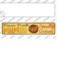 Farm Fresh Pumpkins Novelty Narrow Sticker Decal Small