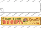 Farm Fresh Bouquets Novelty Narrow Sticker Decal Small