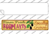 Farm Fresh Eggplants Novelty Narrow Sticker Decal Small