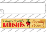 Farm Fresh Radishes Novelty Narrow Sticker Decal Small