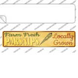 Farm Fresh Parsnips Novelty Narrow Sticker Decal Small