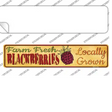 Farm Fresh Blackberries Novelty Narrow Sticker Decal Small