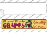 Farm Fresh Grapes Novelty Narrow Sticker Decal Small