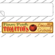 Farm Fresh Tomatoes Novelty Narrow Sticker Decal Small