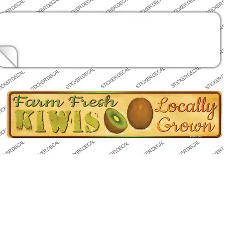 Farm Fresh Kiwis Novelty Narrow Sticker Decal Small