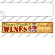 Farm Fresh WiNovelty Narrow Sticker Decal Small