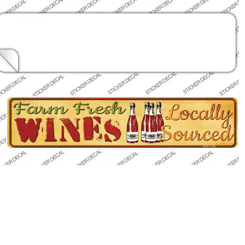 Farm Fresh WiNovelty Narrow Sticker Decal Small