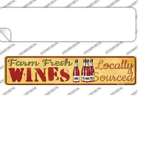 Farm Fresh WiNovelty Narrow Sticker Decal Small