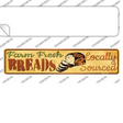 Farm Fresh Breads Novelty Narrow Sticker Decal Small